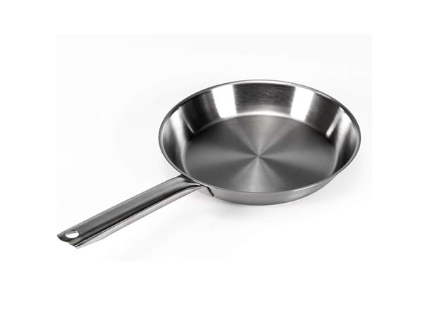 Stekepanne, Rustfritt stål Ø320mm Kraftig utførelse, uten coating