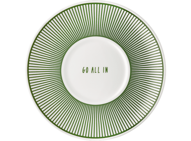 Underskål Ø:15cm til kaffekopp, MOMENTS BOLD GREEN