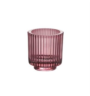 WMF telysholder i glass rose Ø:75/H:80mm 