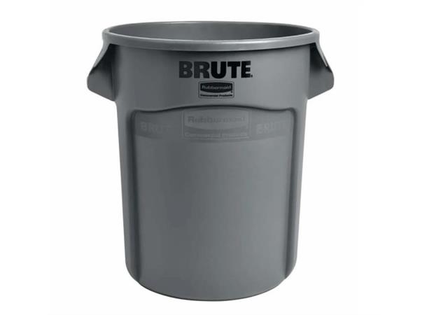 Avfallsbeholder Rubbermaid rund 76 ltr. Grå- Polyethylene plast