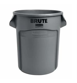 Avfallsbeholder Rubbermaid rund 76 ltr. Grå- Polyethylene plast 