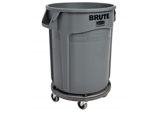 Avfallsbeholder Rubbermaid rund 76 ltr. Grå- Polyethylene plast