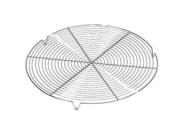 Bake/glaseringsrist i rustfritt stål Ø 240 mm