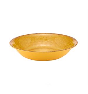 CASABLANCA rund bolle i melamin GUL Ø:350mm H:70mm 3,5ltr 