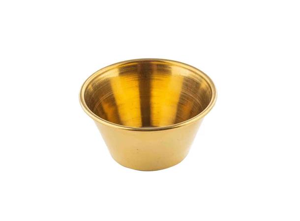 Dipskål rustfritt stål 6cl,PVD GULL Ø:65mm / H:30mm