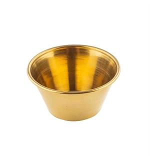 Dipskål rustfritt stål 6cl,PVD GULL Ø:65mm / H:30mm 