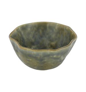 Dyp skål Ø:16cm/0,7ltr, grønn, NAMI Steingods med asiatisk vibe 