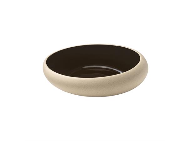 EMBRACE Black tallerken halvdyp Ø:170mm Coup - Steingods