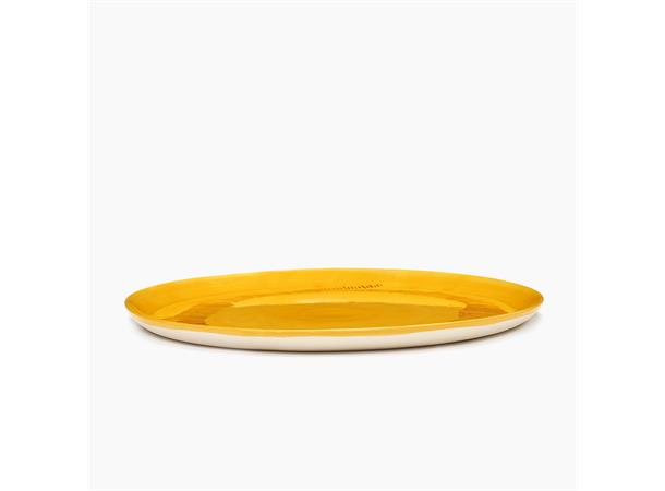 FEAST fat Ø:350/H:20mm Dekor: Yellow Stripes Red