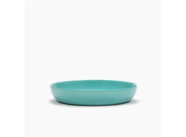 FEAST tallerken halvdyp Ø:220/H:40mm Dekor: Azure Atichoke Green
