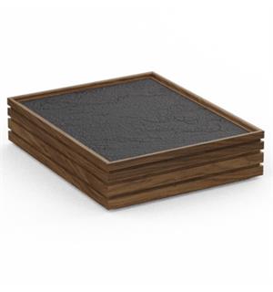 FLOW Cold Cell kjøleplate GN1/2 Valnøtt Leveres komplett L:325mm B:265mm H:80mm 