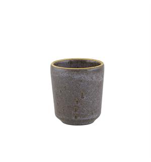 GOLD STONE kopp u/hank Ø:60mm/9cl, brun Steingods med håndmalt gullkant 