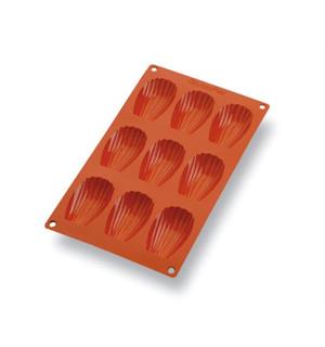 Gastroflex Madeleines 68x38x8mm -9 rom Non-stick form GN1/3 - 300x176mm 