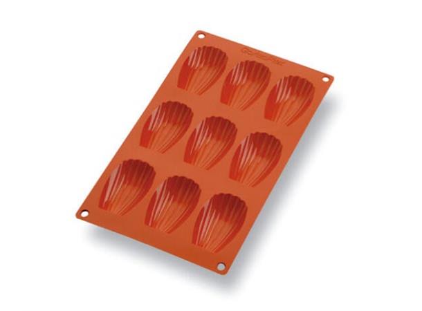Gastroflex Madeleines 68x38x8mm -9 rom Non-stick form GN1/3 - 300x176mm