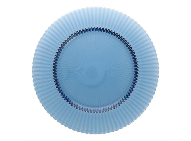 Glasstallerken Ø:270mm, blå, ARCHIE