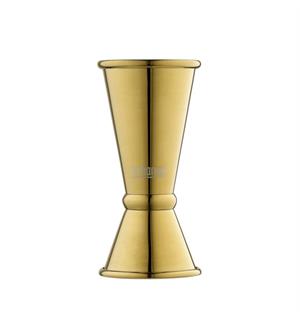 Jigger 2/4cl, Gull Lagd i 18/8 stål 