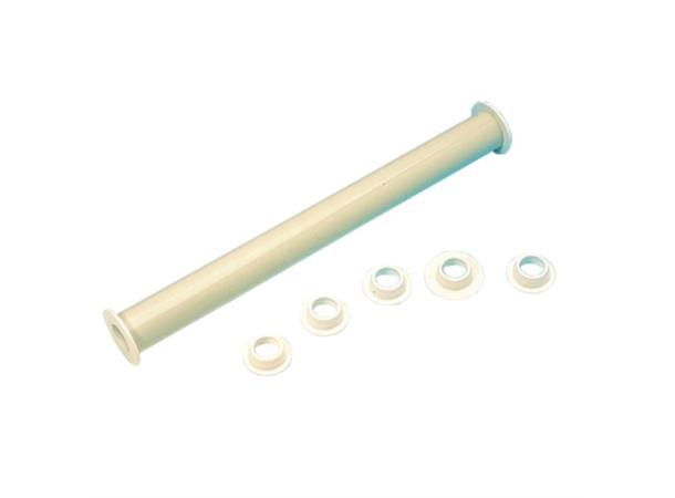 Kjevle med 11 avstandsringer i PVC L:520mm