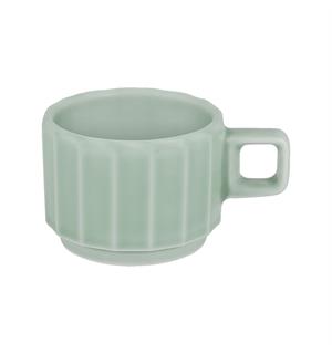 Kopp stablebar 9cl EDGE, Sea Ø:64/H:48mm - Høybrent porselen - Farget 