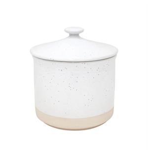 Krukke m lokk, Ø151mm H 172mm,V:146cl Keramikk, Velegnet til yoghurtstasjon 