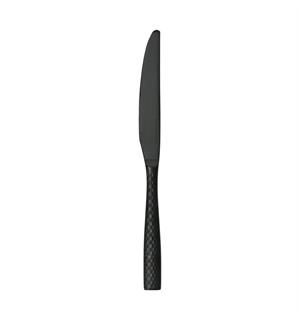 LUCCA FACET BLACK forettskniv L:214mm I hamret rustfritt stål - matt sort 
