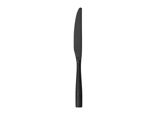 LUCCA FACET BLACK forettskniv L:214mm I hamret rustfritt stål - matt sort