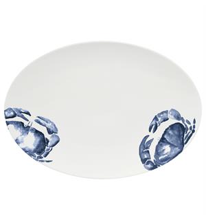 MARITIM tallerken oval 38x27m Dekor: Ocean Breeze 