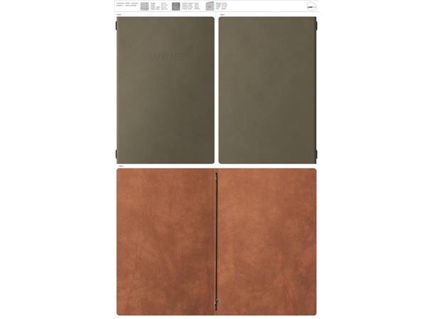 Menymappe WINE Mod Oslo A4:  NUPO ArmyGreen/Nature