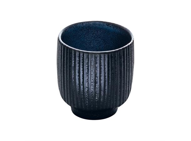 NARA kopp u. hank m. relieff 10cl Sort Steingods - Ø:70mm H:66mm 10cl
