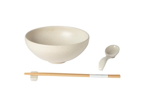 PACIFICA ramen bolle Ø:19cm, Vanilje Ø:19cm/97cl - Robust steingods