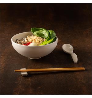 PACIFICA ramen bolle Ø:19cm, Vanilje Ø:19cm H:8,2cm 97cl - Robust steingods 