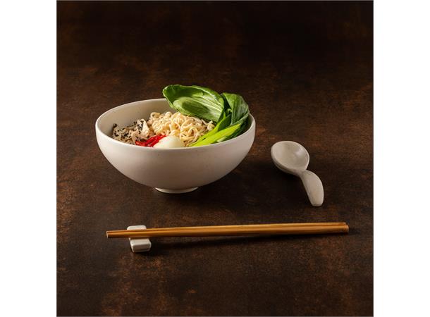 PACIFICA ramen bolle Ø:19cm, Vanilje Ø:19cm H:8,2cm 97cl - Robust steingods
