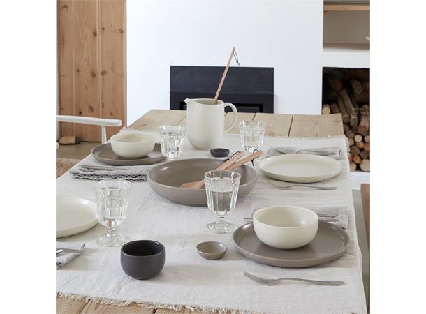 PACIFICA tallerken coupe Ø:24cm, Vanilje Ø:24cm - Robust steingods