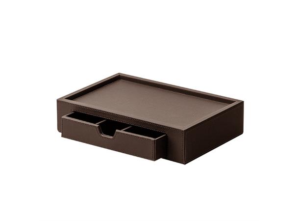PINTO velkomstbrett S Nespresso brun 300x200x50 m/skuff for kapseler