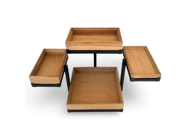 Rammesystem komplett sort, Base GN2/3 Shiva - Kun stativ!