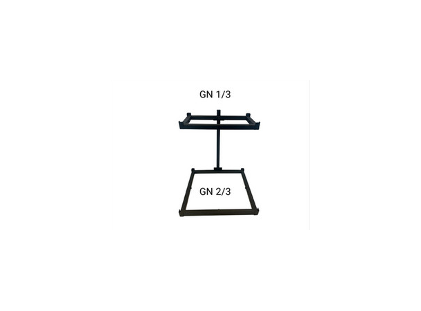 Rammesystem komplett sort, Base GN2/3 Shiva - Kun stativ!