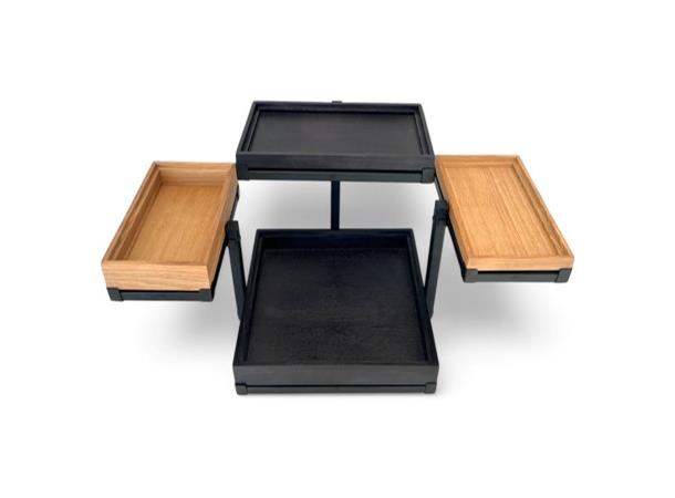 Rammesystem komplett sort, Base GN2/3 Shiva - Kun stativ!