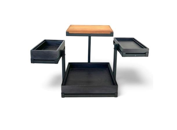 Rammesystem komplett sort, Base GN2/3 Shiva - Kun stativ!