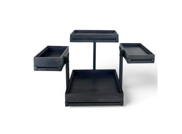 Rammesystem komplett sort, Base GN2/3 Shiva - Kun stativ!