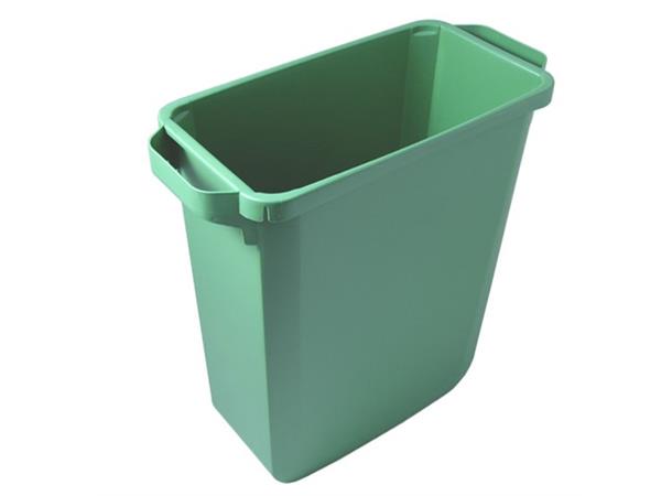 Slim Jim Avfallsbeholder 60ltr GRØNN 290x550x620mm- uten lokk og understell