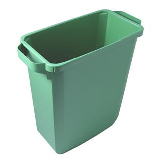 Slim Jim Avfallsbeholder 60ltr GRØNN 290x550x620mm- uten lokk og understell 