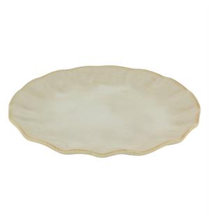 Tallerken flat Ø:28cm, sand, NAMI Steingods med asiatisk vibe 