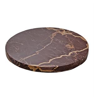 Tallerken/platå marmor rød Ø:22cm - Kolleksjon Spotlight 