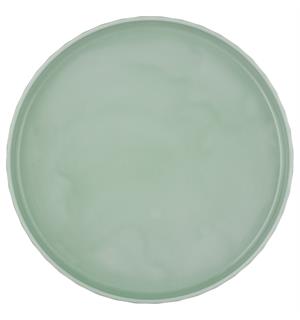 Tallerken rett kant Ø:28cm EDGE, Sea Høybrent porselen - Farget glasur 