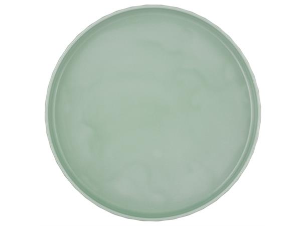 Tallerken rett kant Ø:28cm EDGE, Sea Høybrent porselen - Farget glasur