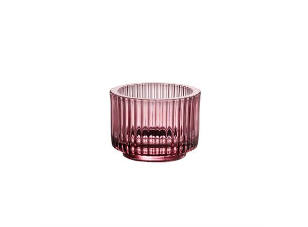 WMF telysholder i glass rose Ø:90/H:70mm
