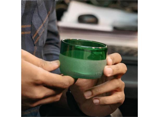 iWas tumbler lav 12cl, grønn frostet 12cl/Ø:74mm - Gjenbrukte flasker