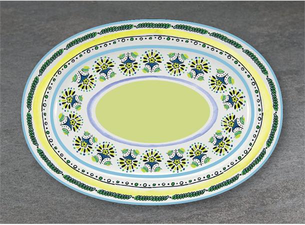 BONN ovaltallerken coup 290x200mm Dekor Dekor: Spanish Playful