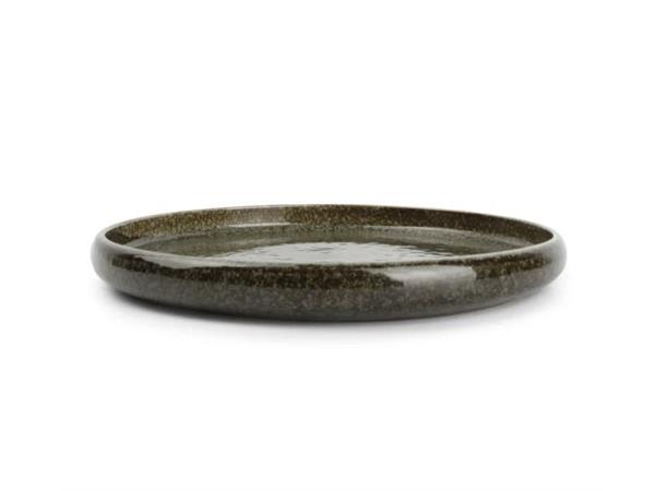 CURVO F2D tallerken Forest Ø:210mm, grø Steingods