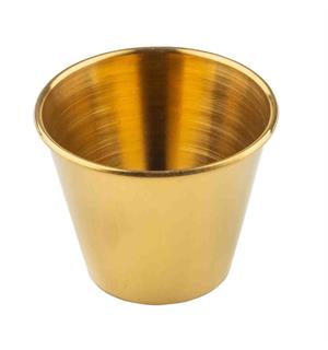 Dipskål rustfritt stål 7,5cl,PVD GULL Ø:55mm / H:45mm 