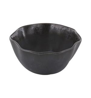 Dyp skål Ø:16cm/0,7ltr, sort, NAMI Steingods med asiatisk vibe 